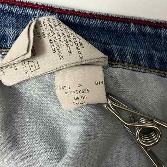 Tommy Hilfiger Womens 24 Hipster Bootcut Jeans Y2K Light Wash - Picture 7 of 7